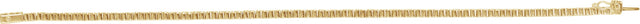 14K Gold Round Natural Diamond Bezel-Set Line Bracelet – 1.35-2.2mm Stones - Yellow Gold - view 4