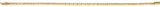14K Gold Round Natural Diamond Bezel-Set Line Bracelet – 1.35-2.2mm Stones - Yellow Gold - view 4