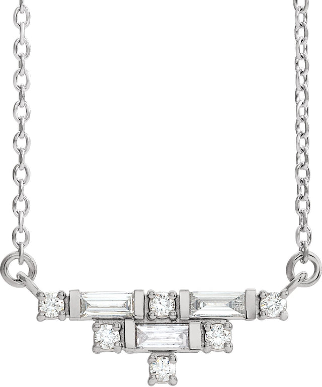 Platinum Art Deco Necklace