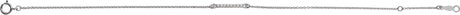 Platinum Round Natural Diamond Accented Bar Bracelet - view 2