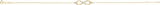 14K Gold Round Natural Diamond Accented Infinity-Inspired Bracelet - Yellow Gold - view 2