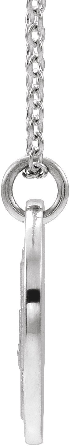 Platinum Lotus Necklace or Pendant - view 2