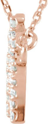 14K Gold Crown Necklace - Rose Gold - view 2