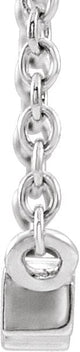 Platinum Three-Stone Bar Necklace - view 2
