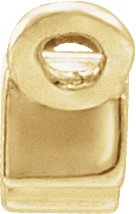 14K Gold Three-Stone Bar Necklace - Yellow Gold - view 2