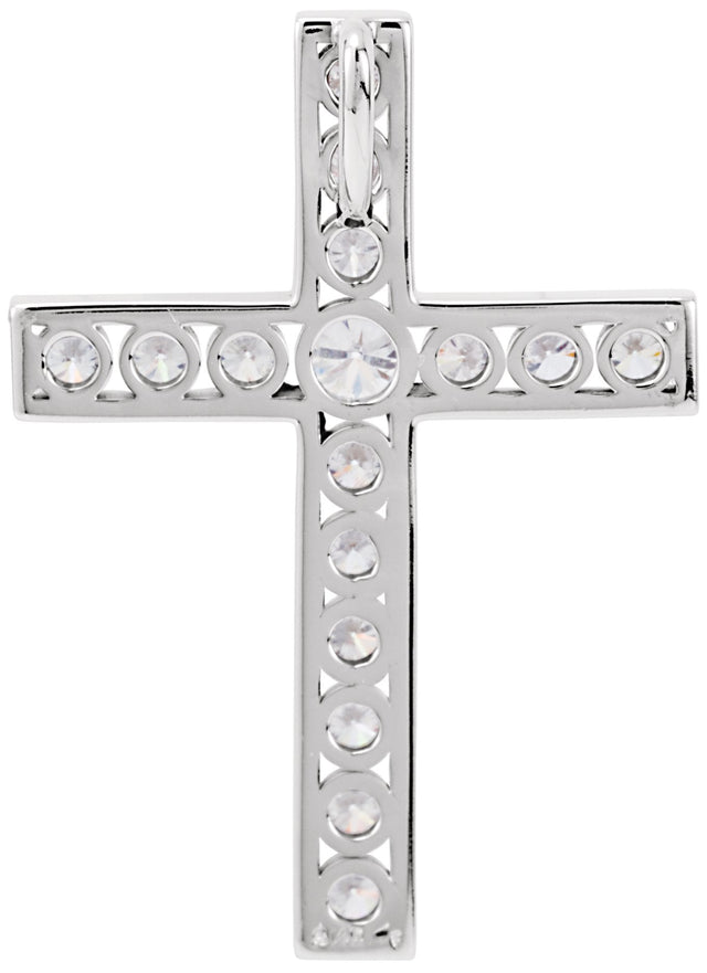 Platinum Cross Pendant - view 5