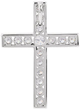 14K Gold Cross Pendant – 17.5x12.6mm - Rose Gold - view 4