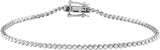 14K Gold Round Natural Diamond Line Bracelet VII