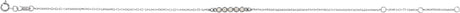 Platinum Round Natural Diamond Accented Bar Bracelet – 12.7x2.62mm - view 2