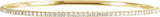 14K Gold Round Natural Diamond Accented Bangle Bracelet – 1.1-2.4mm Stones - Yellow Gold