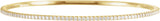 14K Gold Round Lab-Grown Diamond Accented Bangle Bracelet - Yellow Gold
