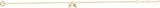 14K Gold Round Natural Diamond Adjustable Cross Bracelet - Yellow Gold - view 2