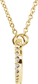 14K Gold Accented Necklace - Yellow Gold - view 2