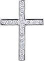 Platinum Cross Pendant