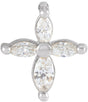 Platinum Cross Necklace or Pendant