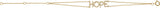 14K Gold Round Natural Diamond Hope Bracelet - Yellow Gold - view 2