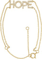 14K Gold Round Natural Diamond Hope Bracelet - Yellow Gold