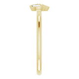 14K Gold Marquise Natural Diamond Cluster Ring - Yellow Gold - view 4