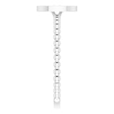 14K Gold Round Natural Diamond Cluster Ring – 1mm Stones - White Gold - view 4
