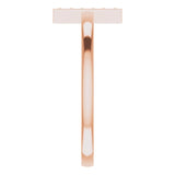 14K Gold Round Natural Diamond Bar Ring – 1.3mm Stones - Rose Gold - view 4