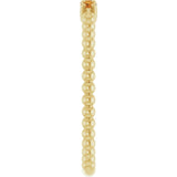 14K Gold Round Natural Citrine Beaded Ring - Yellow Gold - view 4