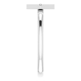 Platinum Round Natural Diamond Geometric Ring II - view 4