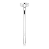 Platinum Round Natural Diamond Infinity-Inspired Ring III - view 4
