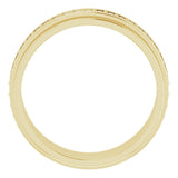 14K Gold Natural Diamond Stepped Edge Eternity Band – 1/3–3/8 CTW - Yellow Gold - view 12