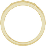14K Gold Round Natural Diamond Accented Crown Ring - Yellow Gold - view 2