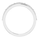 Platinum Round Natural Diamond Crown Ring - view 2