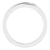 Platinum Round Natural Diamond Grooved Accented Ring - view 2