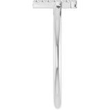 Platinum Round Natural Diamond Accented Initial Ring - view 5