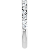 Platinum Round Lab-Grown Diamond Anniversary Band – 1.7-2.5mm Stones - view 4
