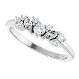 Platinum Natural Diamond Multi-Shape Ring - view 5