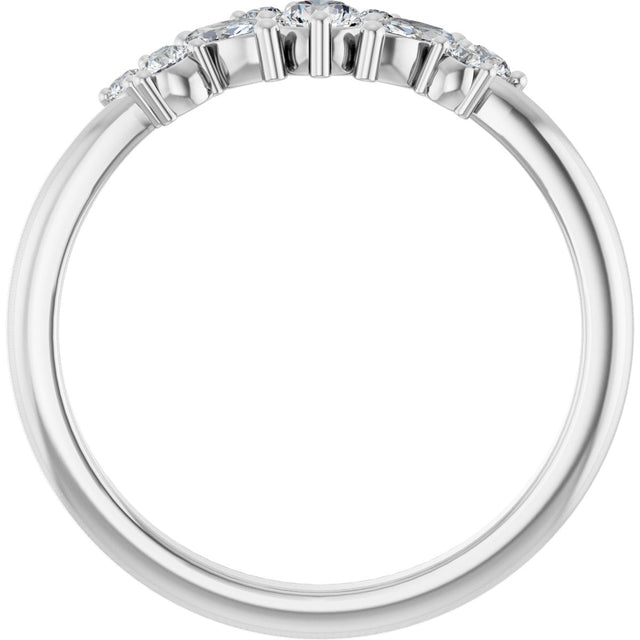 Platinum Natural Diamond Multi-Shape Ring - view 2