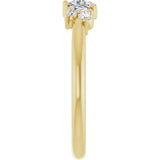 14K Gold Natural Diamond Multi-Shape Ring - Yellow Gold - view 4
