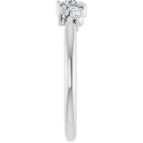 Platinum Natural Diamond Multi-Shape Ring - view 4