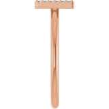 14K Gold Round Natural Diamond Accented Initial Ring - Rose Gold - view 4