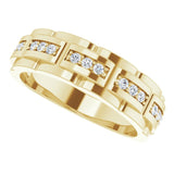 14K Gold Natural Diamond Accented Ring – 1/4 CTW - Yellow Gold - view 10