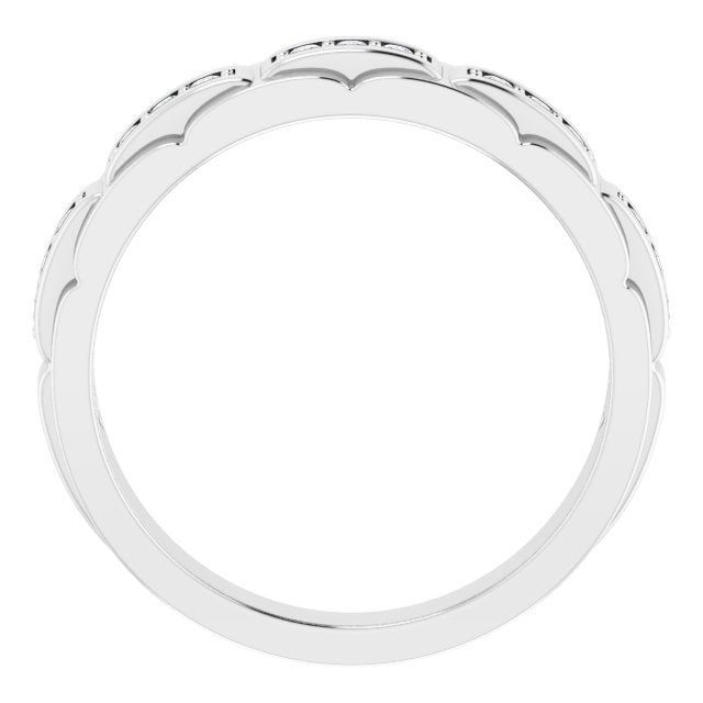 Platinum Natural Diamond Accented Ring – 1/4 CTW - view 7