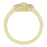 14K Gold Natural Diamond Vintage-Inspired Ring – 1/5 CTW - Yellow Gold - view 7