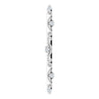 Platinum Round Natural Diamond Vintage-Inspired Bar Necklace or Pendant