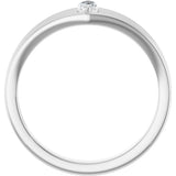 Platinum Marquise Natural Diamond Geometric Ring - view 2