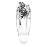 14K Gold Round Natural Diamond Criss-Cross Ring – 1/2 CTW - view 4