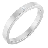 14K Gold Round Natural Diamond Family Stackable Ring – 1.7-1.75mm Stones - White Gold