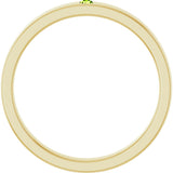 14K Gold Round Natural Peridot Family Stackable Ring – 1.75mm Stones - Yellow Gold - view 2