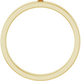 14K Gold Round Natural Citrine Family Stackable Ring – 1.75mm Stones - Yellow Gold - view 2