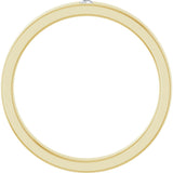 14K Gold Round Natural White Sapphire Family Stackable Ring – 1.75mm Stones - Yellow Gold - view 2