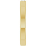 14K Gold Round Natural White Sapphire Family Stackable Ring – 1.75mm Stones - Yellow Gold - view 4