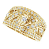 14K Gold Natural Diamond Accented Ring IV - view 5